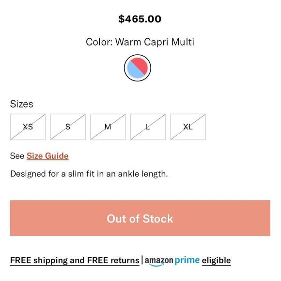 STAUD Dress Serena Maxi One Shoulder Sleeve Colorblock Stripe Capri Multi S - Picture 5 of 10